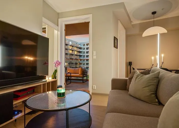 Apartament Bjorvika Center Double Bed And Sofa Bed *