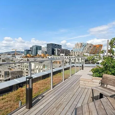 Bjorvika Center Double Bed And Sofa Bed Apartmán Oslo