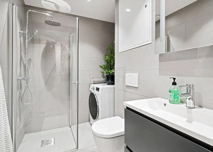 Apartamento Bjorvika Center Double Bed And Sofa Bed